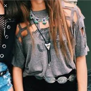 NWT LF holey t shirt