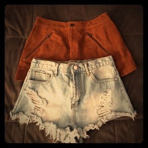Forever21 Summer 🏖High-waisted Shorts Set