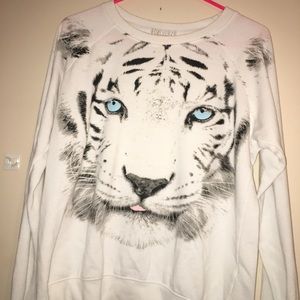 White tiger sweater