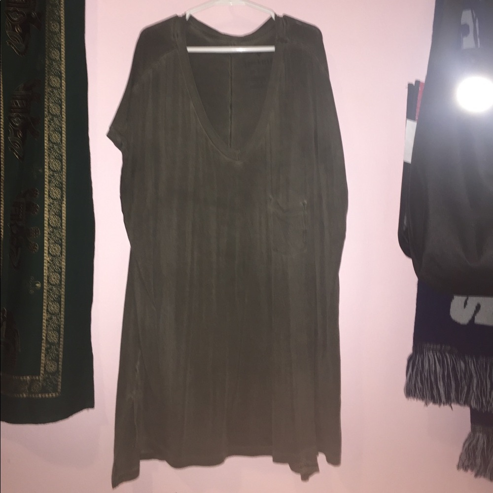 Olive green top