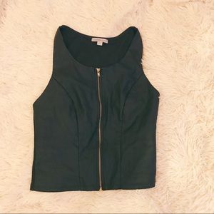 Charlotte Russe front zip vest
