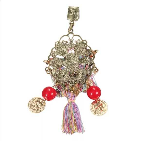 🆕BOHO CHÍC GYPSY LONG TASSLE COIN EARRINGS - Picture 6 of 8