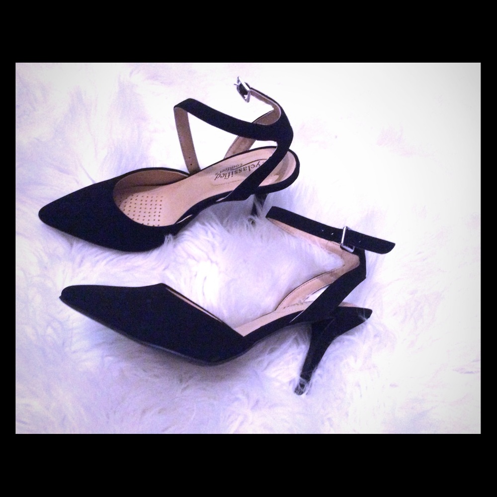 Suede Black heels