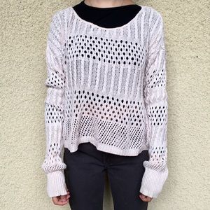 Knit Oversized Cream Sweater