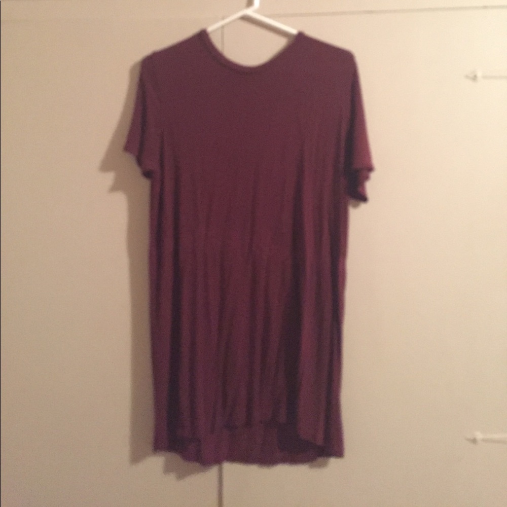 Maroon Brandy Melville Shirt Dress