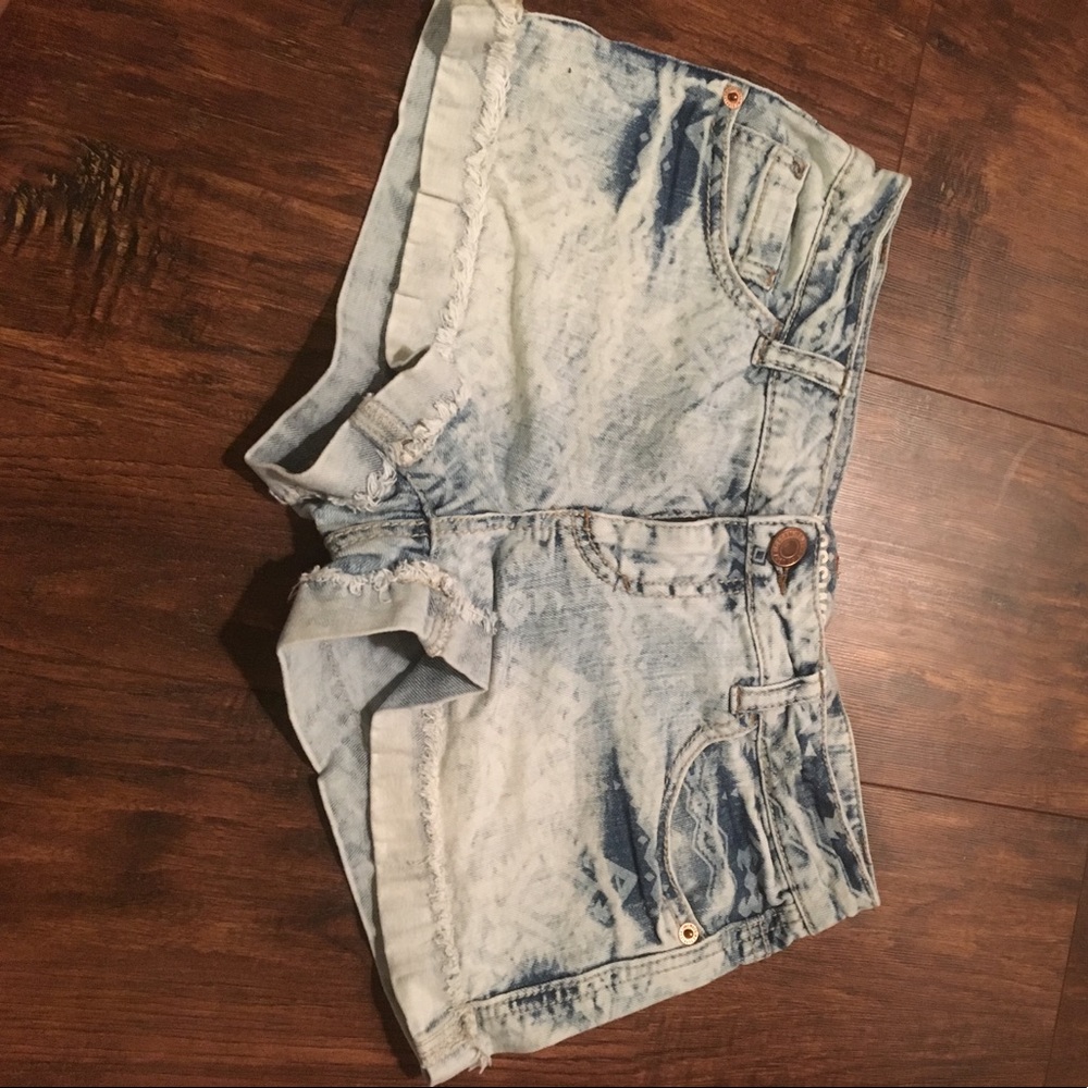 Acid Washed Jean Shorts