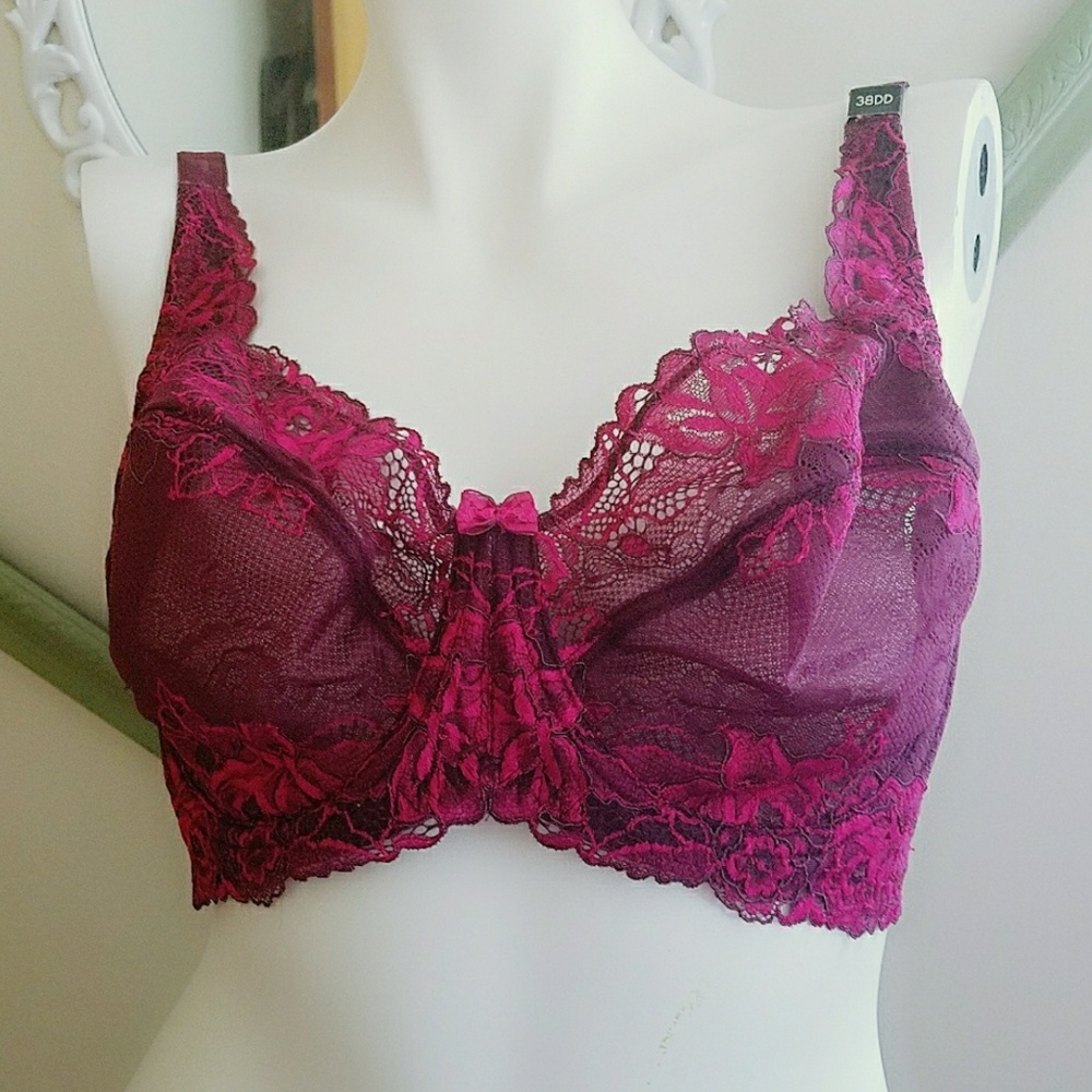 Final Sale. NWOT. Paramour Madison Floral Lace Bra