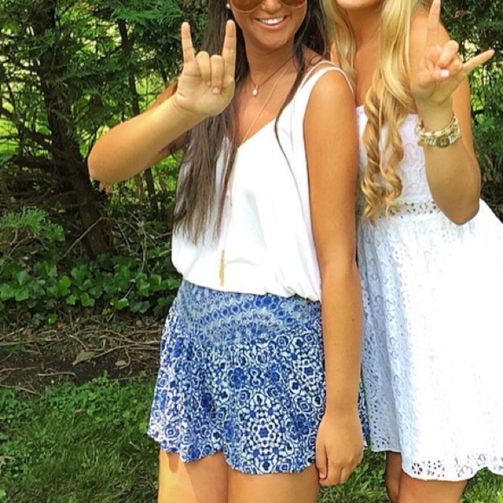 Urban outfitters patterned soft flowy shorts - Picture 2 of 2