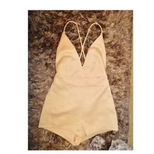 Cream Jumpsuit from boutique