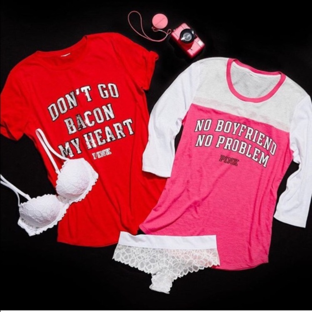 Pink Victoria's Secret shirt size x-small.