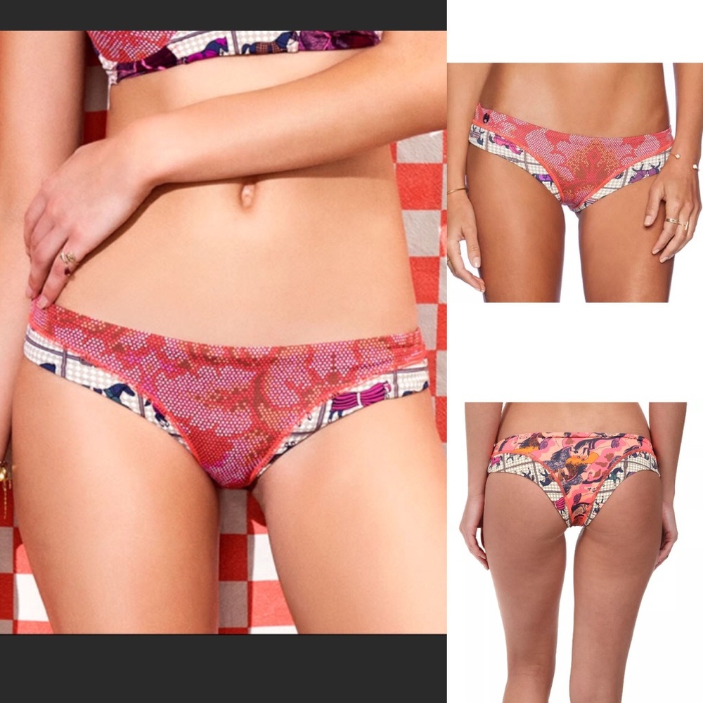 Cherry Horses Reversible Bikini Bottom 437mbb M