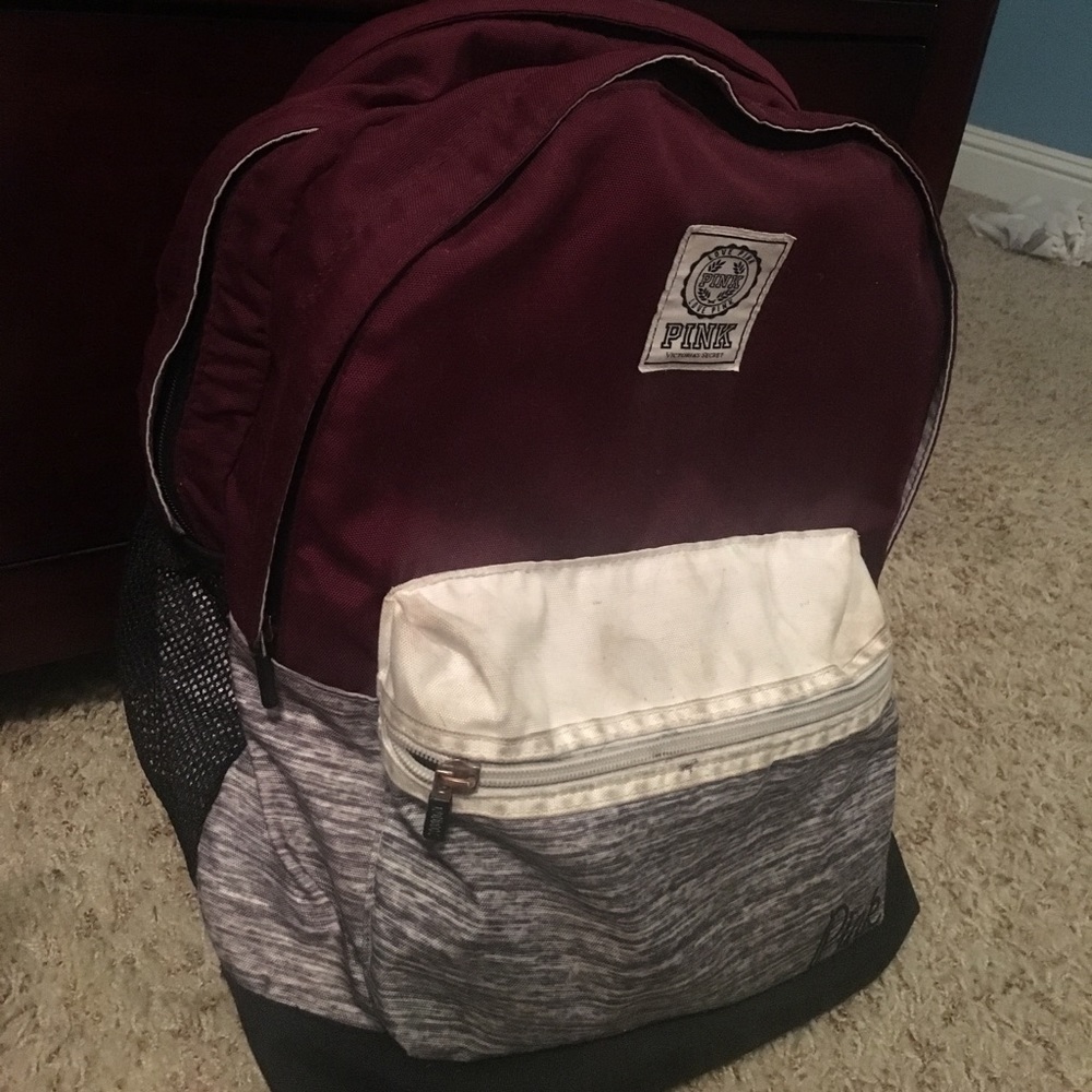 Maroon Pink Backpack