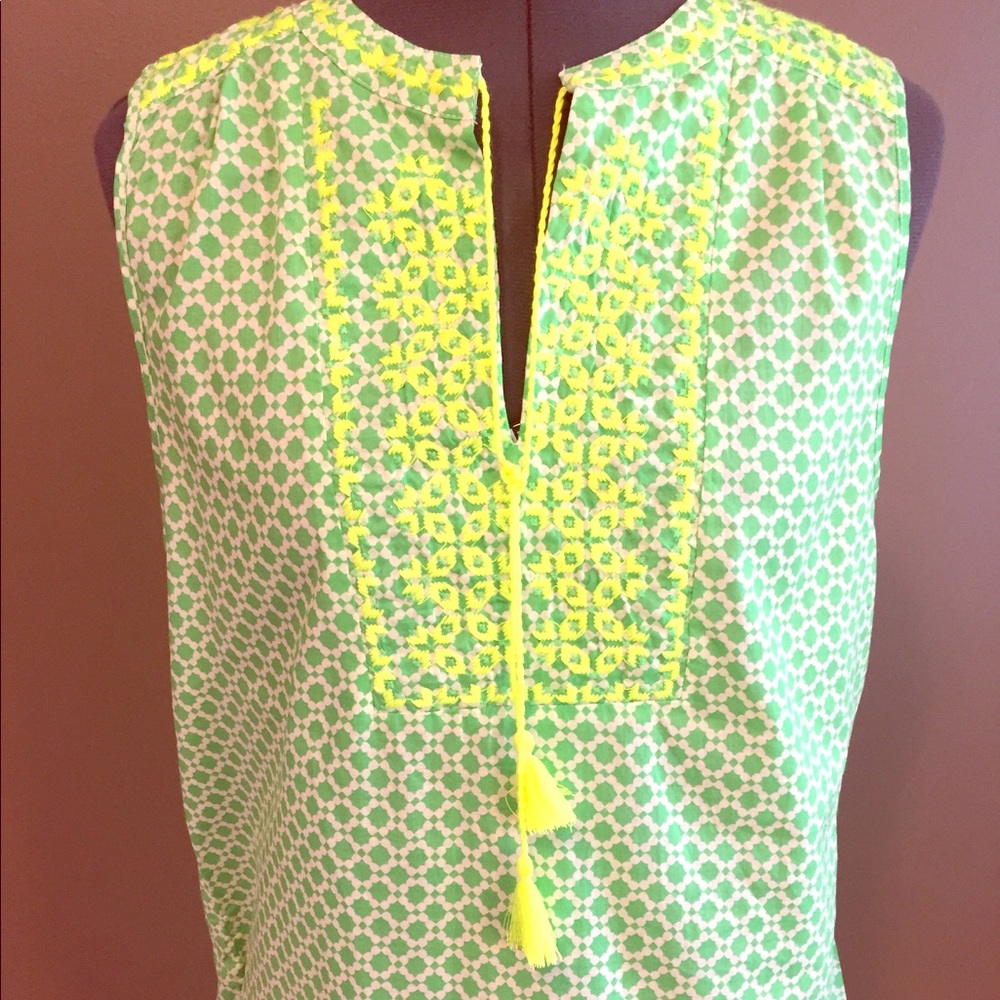 J. Crew Embroidered Tunic