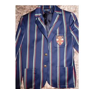 Ralph Lauren Navy Blue Wool Blazer