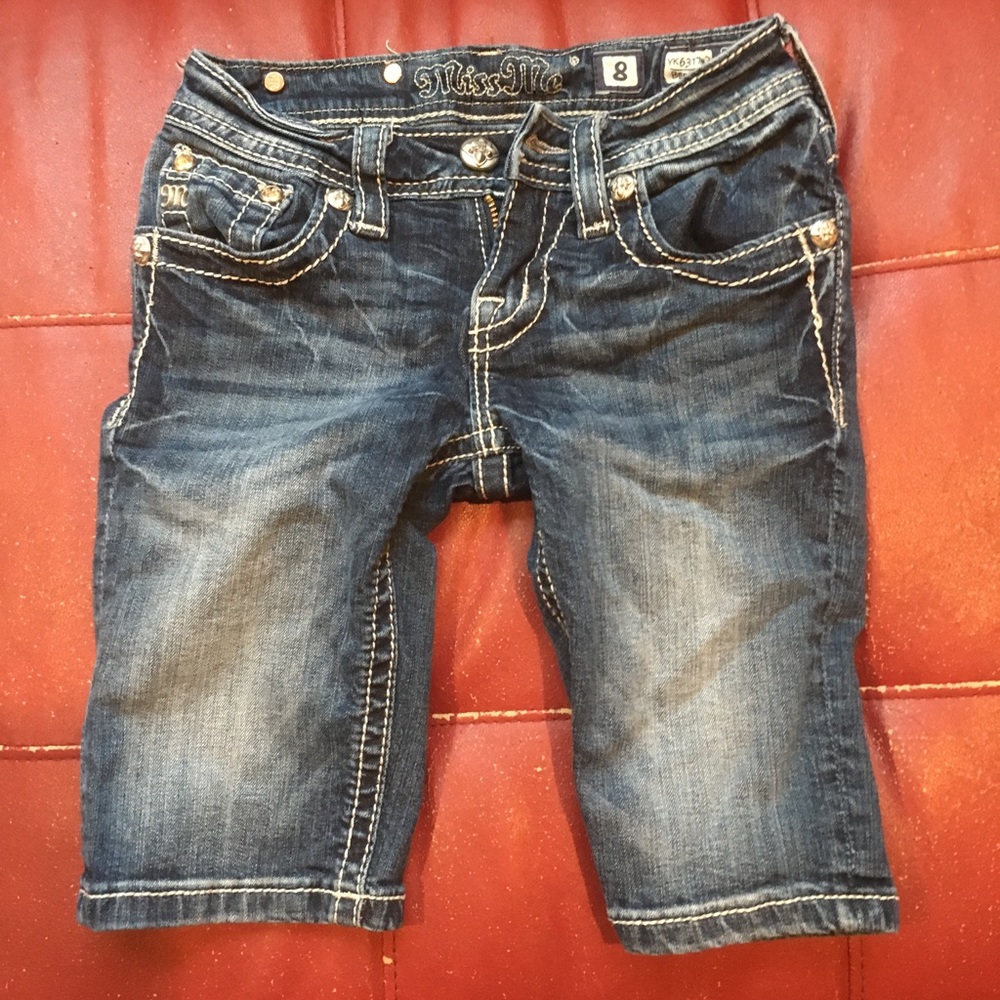 Little Girls Miss Me Bermuda Shorts