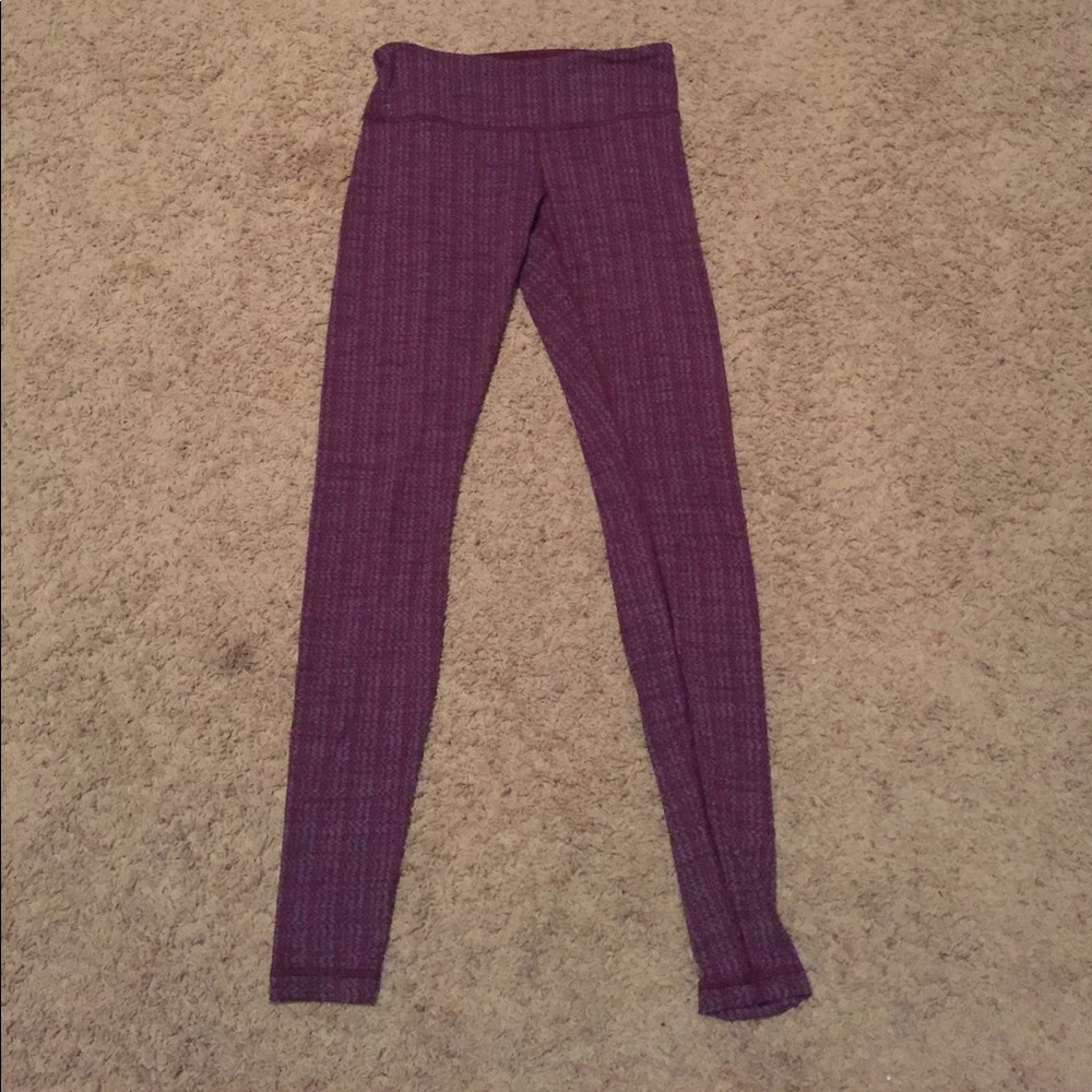 Purple Patterned Lululemon Leggings