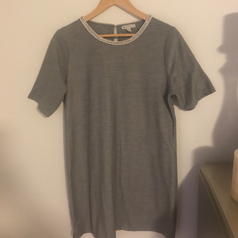 Jeweled neckline t shirt dress!