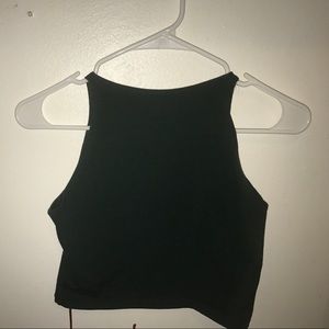 Dark Green Crop Top
