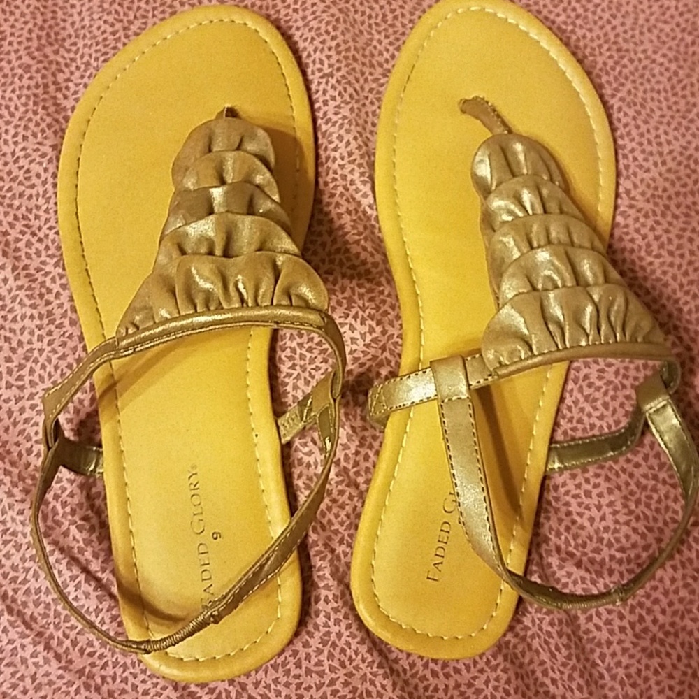 Brown flat sandals