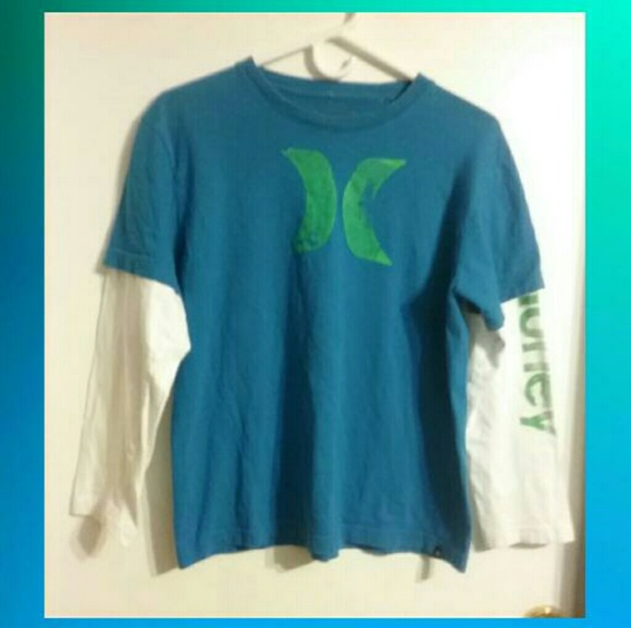 BOYS   LONG  SLEEVES  HURLEY  TOP - Picture 1 of 2