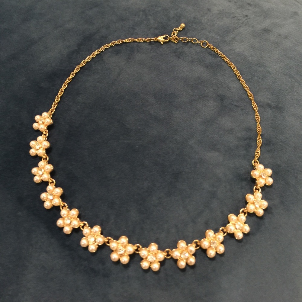 Gold floral necklace from Forever 21