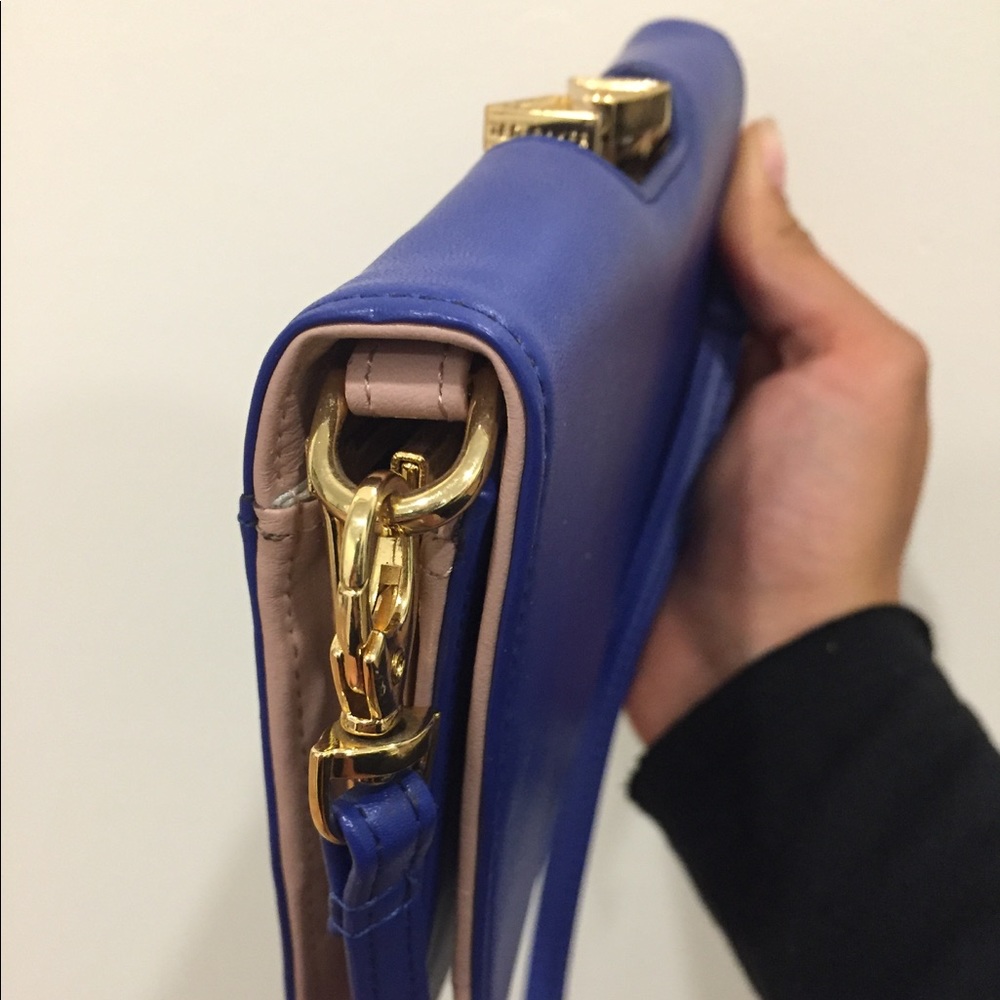 Ted Baker Blue Crystal Frame Clutch purse