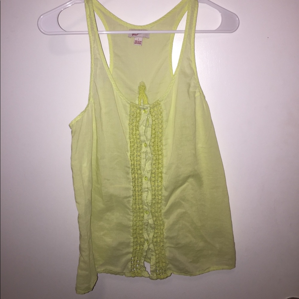 Yellow Green Tank Top