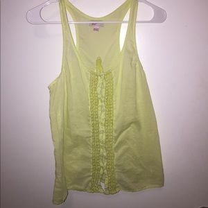 Yellow Green Tank Top