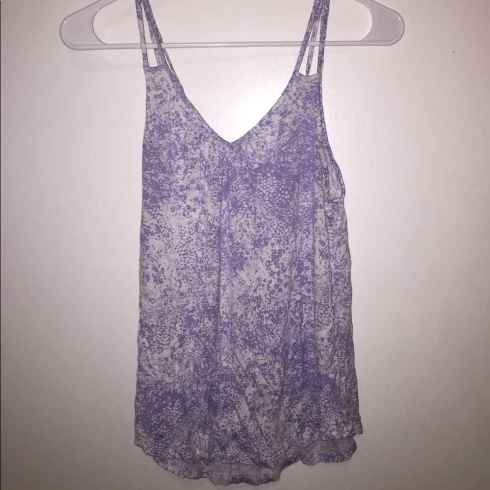 White and purple tank top