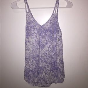 White and purple tank top