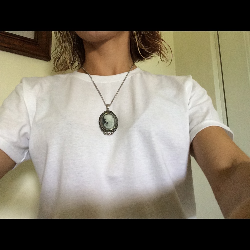 Stainless steel cameo necklace (20in chain)❗️👀 - Picture 4 of 4