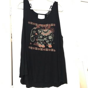 Flowy Elephant Print Tank