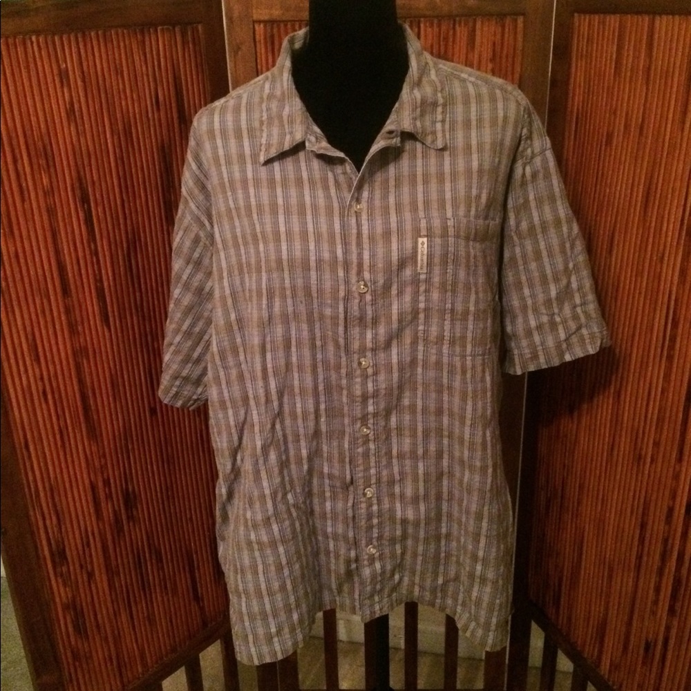 Columbia Men's Short Sleeve Shirt Size XL