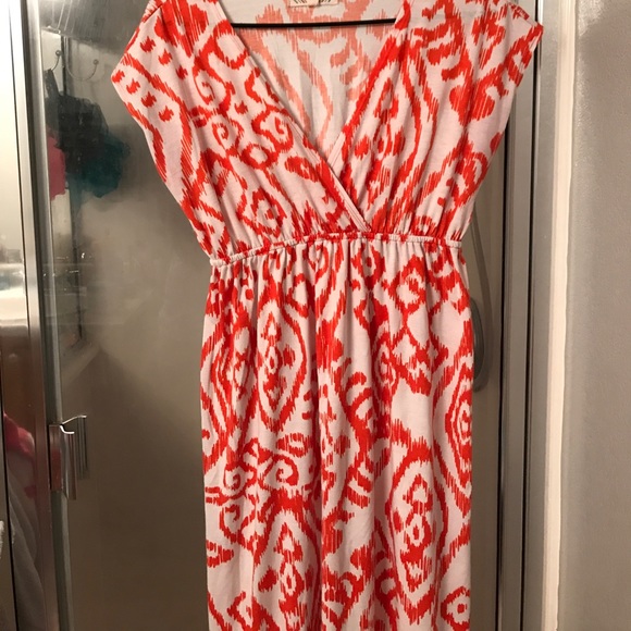 Long maxi v neck dress by pink rose - Picture 1 of 4