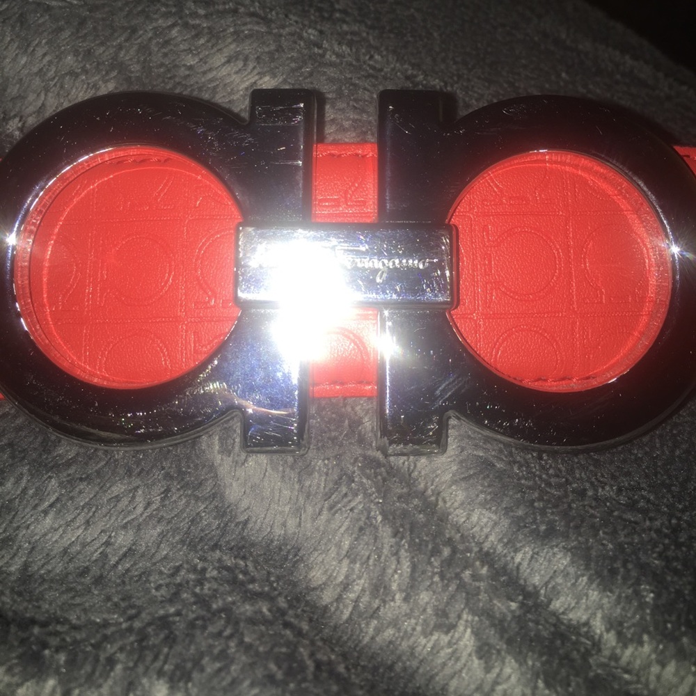 Red Ferragamo Belt