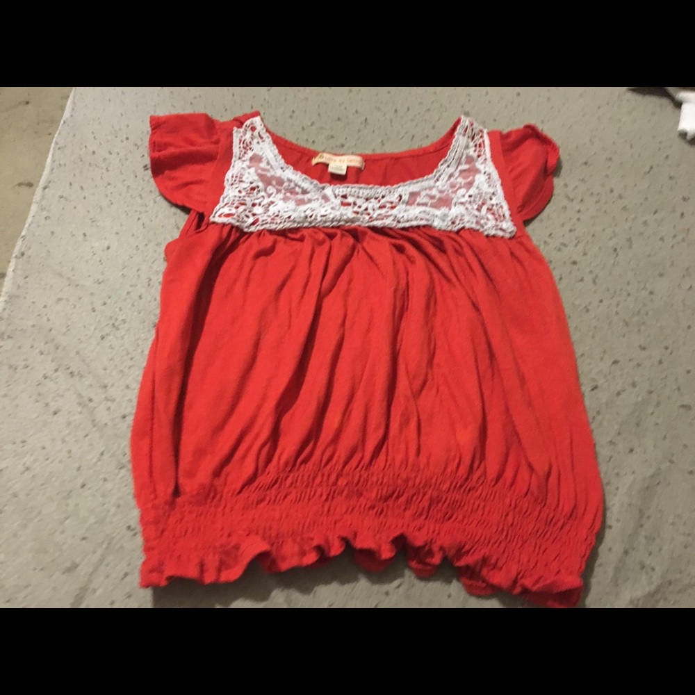 Red & white shirt