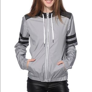 grey zumiez windbreaker