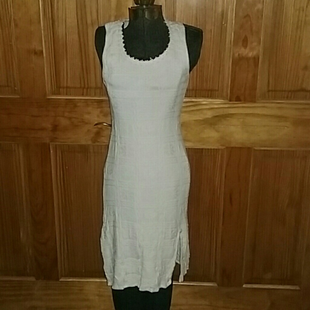 Vintage Floral Knit Midi Dress