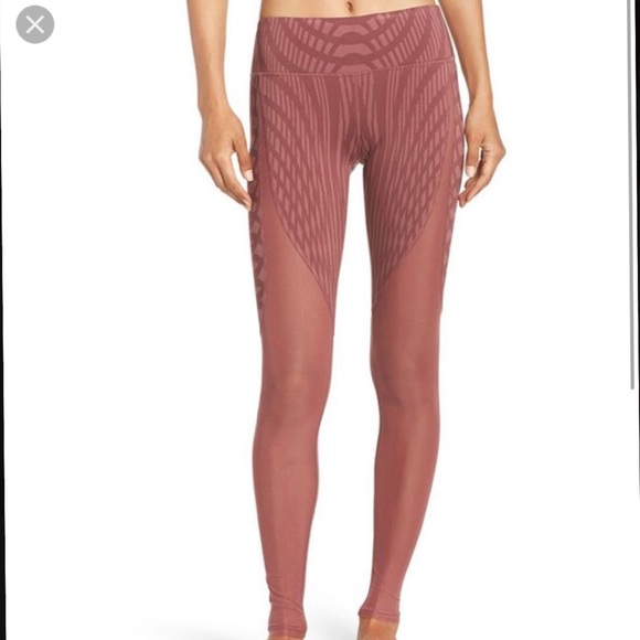 ALO Yoga Pants - Alo Motion Leggings Grenache Arches