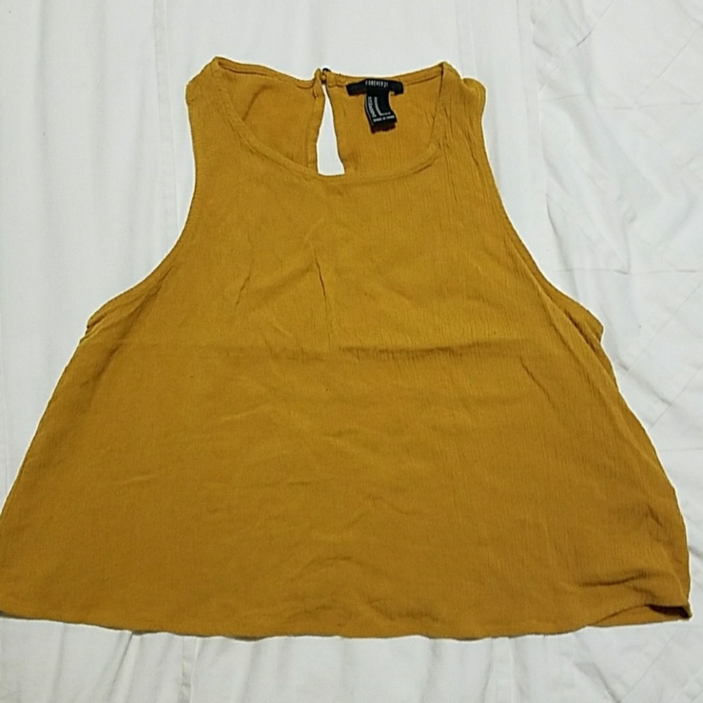 3 for $12 👕Forever 21 Yellow Crop Top