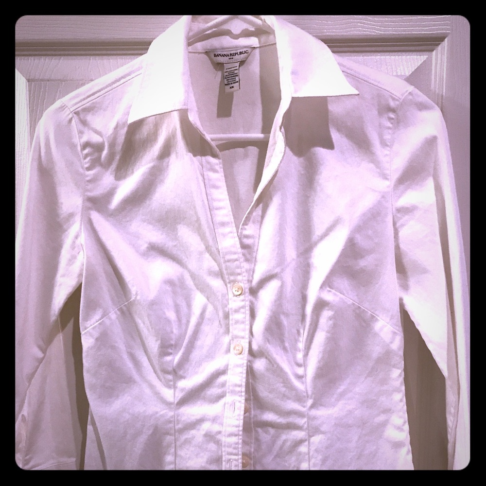 Banana Republic White blouse
