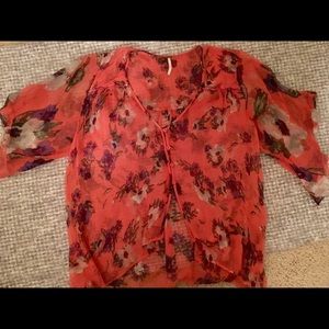 Free People floral blouse