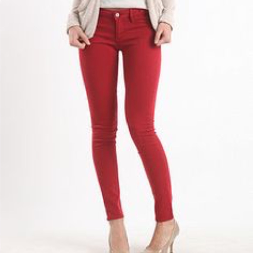 ♥️SOLD♥️ Red Bullhead Skinny Jeans