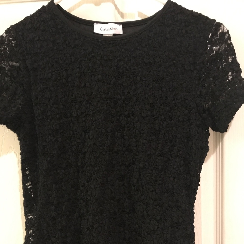 Calvin Klein black textured shirt