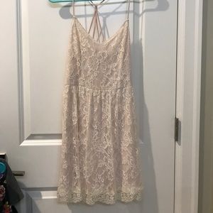 White lace dress