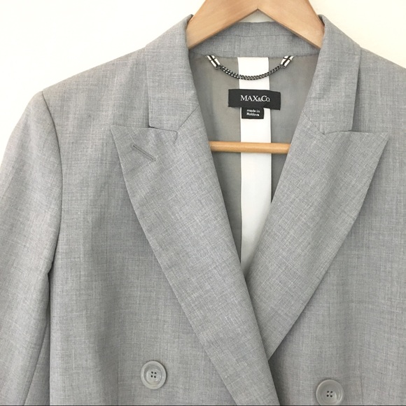 MAX&co Blazer. Grey Scale Color Block. stunning - Picture 2 of 7