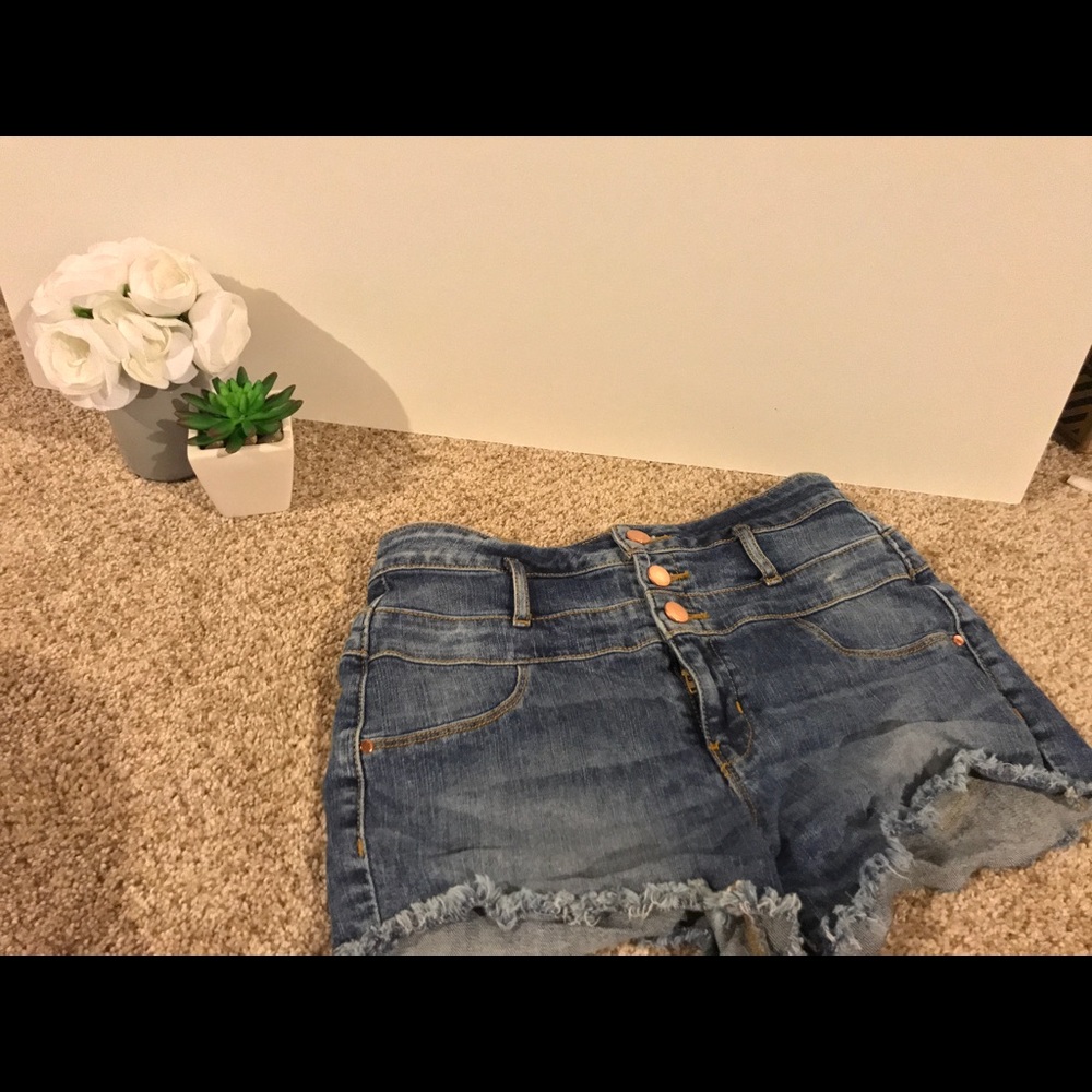 High Waisted Jean shorts- Size 8