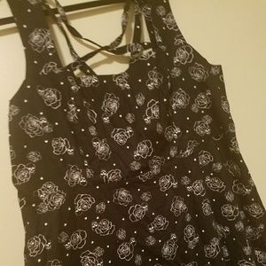 Torrid Pentagram Floral Skull Dress