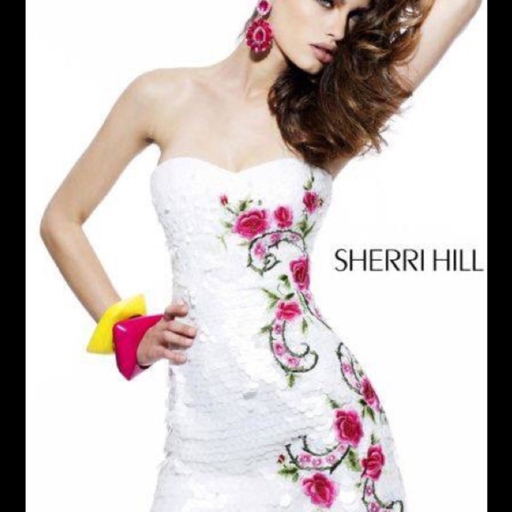 Sherri Hill Short White Dress