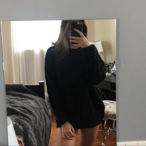 Black wool sweater